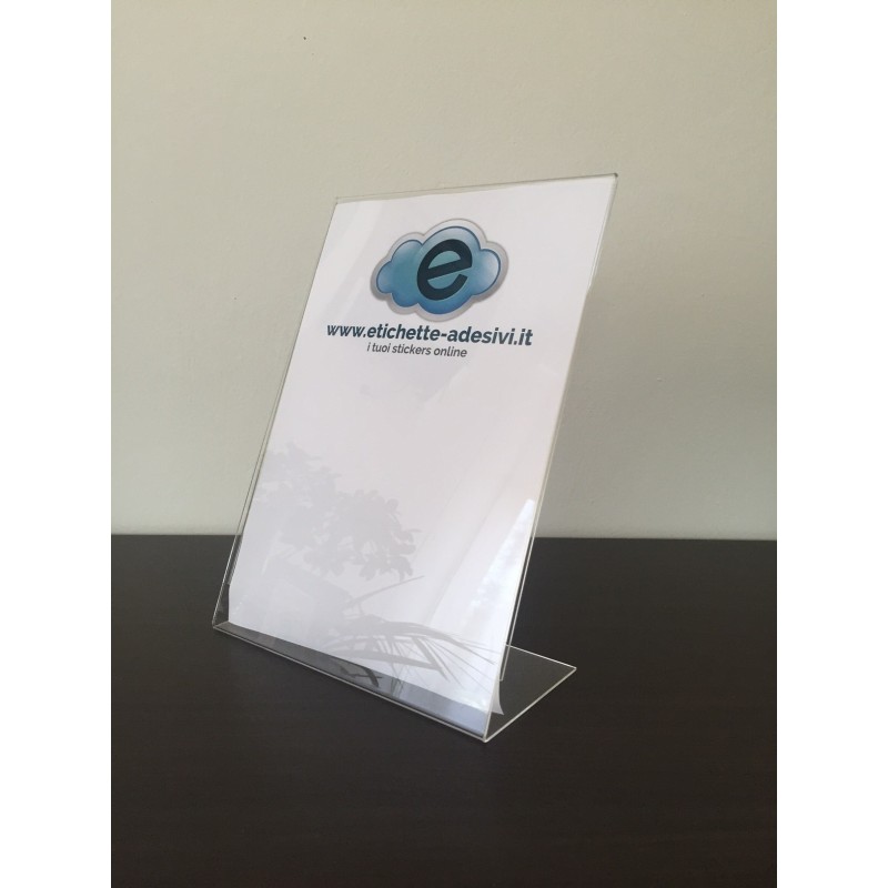 Danieli - Espositore Pubblicitario Da Terra A4 Con 2 Cornici A Scatto Supporto Autoportante Per Cartelli Avvisi Segnaletica E Pubblicita Argento 90170746