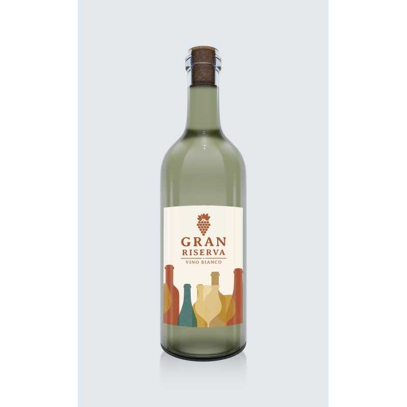 Adesivi etichette in carta vergata bianca