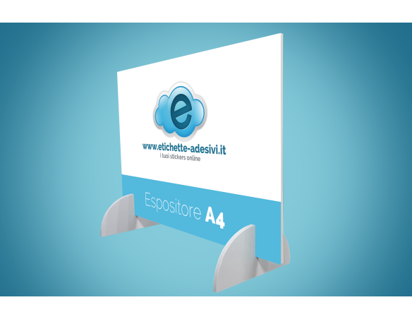 Espositori A4 con piedini