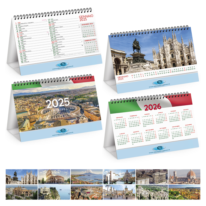 Calendario da Tavolo illustrato